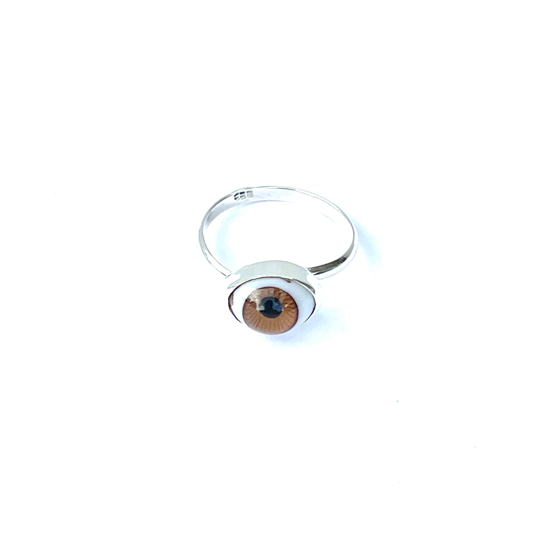 Anillo Eye (brown) ajustable