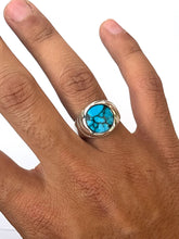 Load image into Gallery viewer, Anillo Circle Blue Marmol
